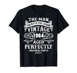 60th Birthday Vintage Gifts For Men Man Legends Born In 1964 T-Shirt