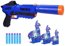 Nerf Fortnite SP-R and Llama Targets Outdoor Blaster Gun with Darts