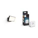 Philips Hue White Projecteur extérieur WELCOME - Noir, fonctionne avec Alexa, Google Assistant et Apple Homekit & Hue Motion Sensor Détecteur de mouvement sans fil
