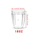 18/24/32 OZ Clear Juicer Cup Mug Replaceable Mug For NutriBullet Blender  UK