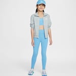 Nike Dri-Fit One Tights Stl. S 128-137 Blå Långa Tights för Löpare