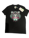 Kenzo T-Shirt Femme Noir Logo Tigre