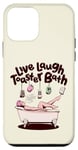 Coque pour iPhone 12 mini Bain grille-pain Live Laugh