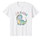 Youth Jason Dinosaur Adventure Personalized Kids Name Gift T-Shirt