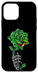 Coque pour iPhone 12 mini Rose de Zambie avec squelette drapeau zambien racines Souvenir de la Zambie