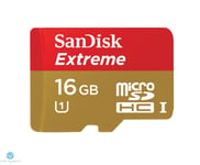 SanDisk 16GB Extreme Micro SDXC Class 10 UHS-I U3 Memory Card 60MB/s inc Adapter
