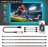 USB LED Strip Light, 6.56ft TV Backlights with RF Remote Control for 32~58 Inch inch TV,Waterproof Color Changing DIY RGB 5050 Dimmer Tape Light for Home, Kitchen,Computer, Monitor