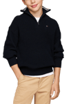 Tommy Hilfiger Turtleneck Half Zip Sweater Blå