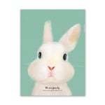 Cute Animal Pattern Canvas Wall Art Painting Picture Home 1pc 30*40cm（鸭子）