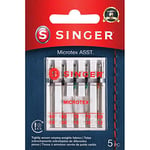 SINGER Sewing Machine Needles, Sizes 60/8, 70/10, 80/11