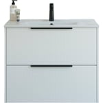 Dansani Mido+ Classic möbelpaket, 81x44 cm, randig matt vit