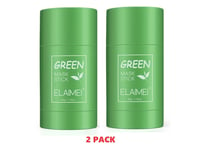 2 x Green Tea Mask Stick Facial Cleansing Oil Acne Blackhead Control Deep Clean
