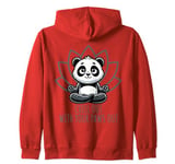 Chill Out with your Paws out - Panda Yoga Zip Hoodie