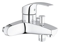 GROHE 23461002 Eurosmart Single-Lever Bath/Shower Mixer Tap, Wall Mounted (without S-Unions)