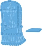 Marianne Design LR0364 Dies de Découpe Dessin Chaise de Plage Métal Bleu 4,6 x 8 x 0,4 cm