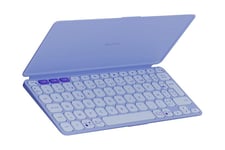 Logitech Keys-To-Go 2 - tangentbord - inbyggt skydd - AZERTY - fransk - lila Inmatningsenhet