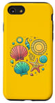 Coque pour iPhone SE (2020) / 7 / 8 Coloré vie marine aventure coquillages étoiles de mer soleil plage