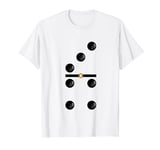 Halloween White Domino 3-4 Funny Dominoes Matching Costume T-Shirt