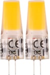 Clas Ohlson Stiftlampa LED G4 12 V 2,8 W, 2-pack