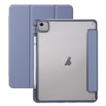EIDERWOOD iPad Air 11" (2025 / 2024) Tri-fold Konst Läder Fodral med Apple Pencil Hållare - Lila