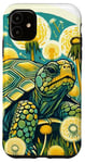 iPhone 11 Box Turtle art spring and summertime Dandelions Case