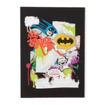 Batman Collage Giclee Art Print - A4 - Wooden Frame