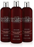 Baylis & Harding Black Pepper Moisturising Shower Gel for Men, 500 ml, Pack of 3
