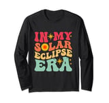 Retro In My Solar Eclipse Era 70s Cosmic Celebration Long Sleeve T-Shirt