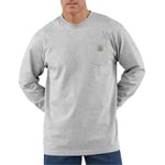 CARHARTT Trøje Workwear Pocket T-Shirt L/S Heather Grey (XL)