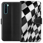 OnePlus Nord Svart Plånboksfodral Vågor