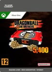 DRAGON BALL: THE BREAKERS - 5400 TP Tokens OS: Xbox one