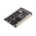 mSATA & M.2 B-Key NGFF2 in 1 Sized Multiple SSD to SATA 3 III Adapter Converter bkey Msata to sata3.0 Card Case