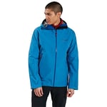 Berghaus Men's Paclite Peak Vent Waterproof Shell Jacket, Durable, Breathable Rain Coat, Vallarta Blue, M