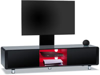 Homeology CAPRI LED Black up to 65" Flat Screen TV Cabinet with Mounting Arm