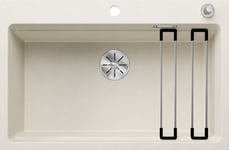 Blanco Diskho Etagon 8 Silgranit Delikat Vit, Automatisk Stoppning, Infino, Skenor