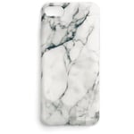 Étui en gel marbré, coque en marbre pour iPhone 13 Pro, blanc