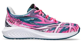 Chaussures de running asics gel noosa tri 15 gs rose bleu enfant