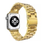Apple Watch Series 4 40mm lyxigt klockband av rostfritt stål - Guld