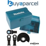 Makita Starlock Multi Tool 4 Piece Plunge Cut Segment Saw Blade 30 50 85mm +Box
