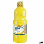 Tempera Giotto School Gul 500 ml Kan vaskes (6 enheder)