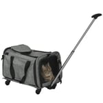 4 in 1 Pet Carrier On Wheels for Cats, Miniature Dogs with Telescopic