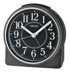 Seiko UK Limited - EU Alarm Clock, Black, Rund