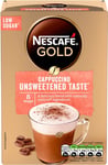 Nescafe Cappuccino Unsweetened Taste Instant Coffee 8 X 14.2G Sachets, 100% Resp