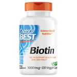 Doctors Best Biotin for Hair, Skin & Nails - 120 x 5000mcg Vegicap