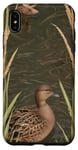 iPhone XS Max Cool Pattern Of Duck In Cattail And Water Reed Case