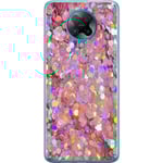 Xiaomi Poco F2 Pro Transparent Mobilskal Glitter