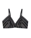 Calvin Klein Womens 000QF5872E Unlined Triangle Bra - Black - Size 8 UK