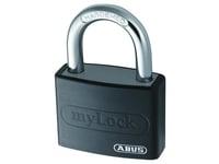 Abus T65al/40, Konventionellt Hänglås, Tangentlås, Olika Låsning, Svart, Gjuten Aluminium, Härdat Stål