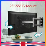 TV Wall Bracket Mount Tilt Swivel For Samsung LG Toshiba 16 26 32 40 43 47 Inch