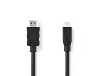 Nedis Cvgb34700bk20, 2 M, Hdmi Typ A (Standard), Hdmi Typ D (Micro), Svart